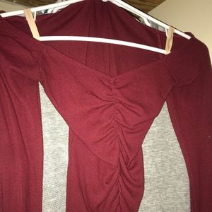 off the shoulder Hollister shirt